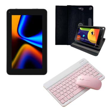 Imagem de Tablet M7 64gb 4gb Wi-fi Com Kit Teclado + Mouse Rosa E Capa M7
