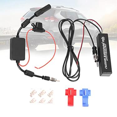 Imagem de KSaAuto Amplificador de sinal de rádio FM AM estéreo de 12 V para carro, veículo, caminhão, SUV, barco, acessórios náuticos UTV RV, amplificador FM, rádio de áudio, estéreo, unidade, receptor, antena