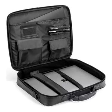 Imagem de Bolsa Pasta para Notebook Grande Couro Masculina Maleta Executiva Dex 03U Preta