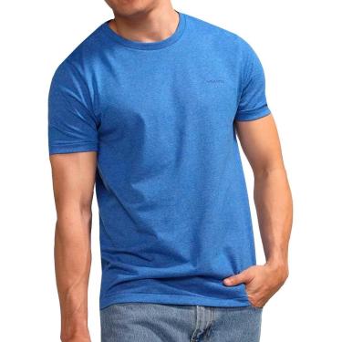 Imagem de Camiseta Aramis Masculina Eco Lisa Azul Cobalto Mescla-Masculino