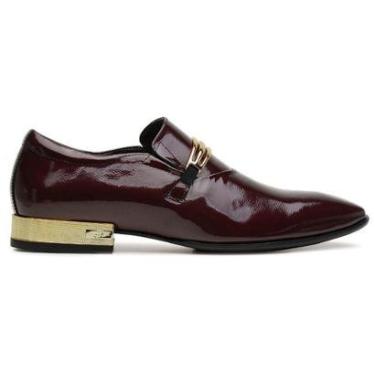 Imagem de Sapato Social Jota Pe Verniz Vinho 22801-Masculino