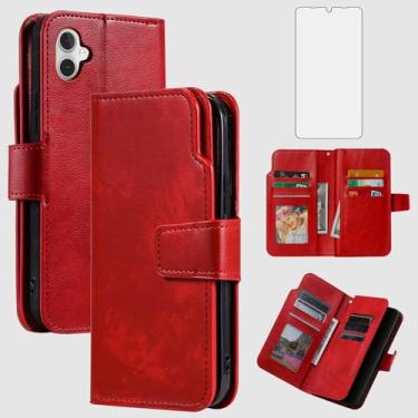 Imagem de Asuwish Capa de telefone para Samsung Galaxy A05 capa carteira com protetor de tela de vidro temperado flip porta-cartão de crédito slot suporte bolsa fólio bolso acessórios móveis celular couro Ao5 A