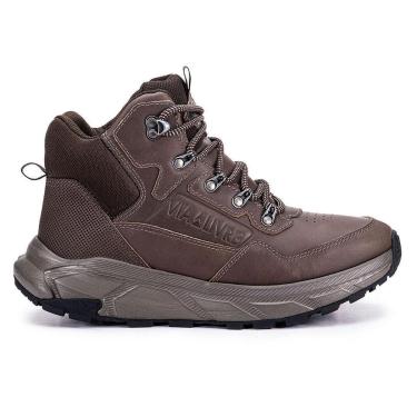 Imagem de Bota Masculina de Couro Legitimo Solado Antiderrapante Trilha e Trekking Coturno masculino Adventure-Masculino