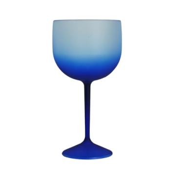 Imagem de 10 Taças de Gin Degrade Acrilica Festa aniversario casamento boteco tanqueray drink formatura inauguração (Azul Royal)