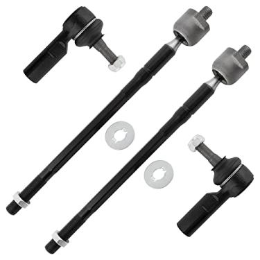 Imagem de BOXI Terminais de direção dianteiros externos e internos 4 peças para Toyota Avalon 1995-2004/Camry 1992-2001/Sienna 1998-2003/Solara 1999-2003/para Lexus ES300 1992 1993 1994 1995 195 6 19999 7 1998 1999 2000 2001 |ES3306 EV301