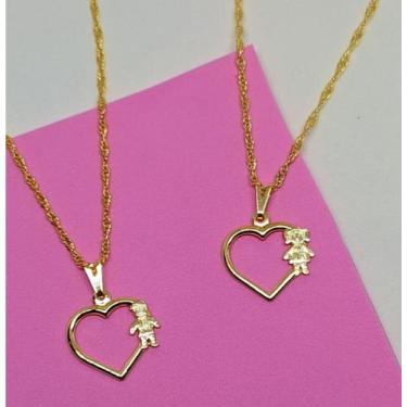 Imagem de Colares Colar Gargantilha Feminino/ Masculino Pingente Cruz Fé Vida Pé