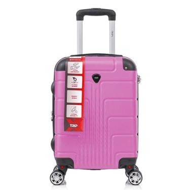 Imagem de Mala De Viagem Bordo Pequena 8kg ANAC Rodinhas Duplas TripX, Rosa