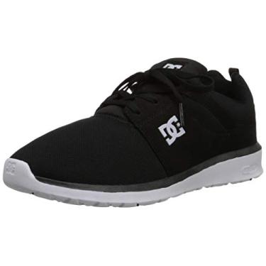 Imagem de DC Tênis de skate masculino casual Heathrow, Preto/branco, 6