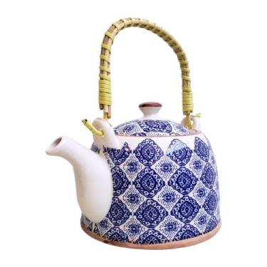 Imagem de Bule de Chá Flores Grande Porcelana Infusor de Inox 900ml - MultiA, Mo