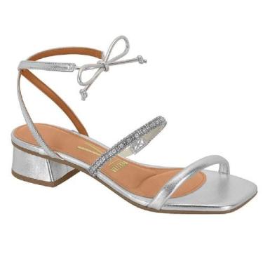 Imagem de Sandalia vizzano ref 6454.225.29040 feminino, 38, Prata, Branco