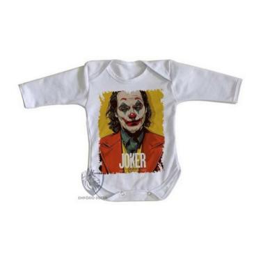 Imagem de body nenê criança roupa bebê manga longa Coringa coloque um sorriso - 