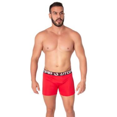 Imagem de Cueca Boxer Masculina Lisa Elástico Forro Algodão - Bella Fiore Modas,