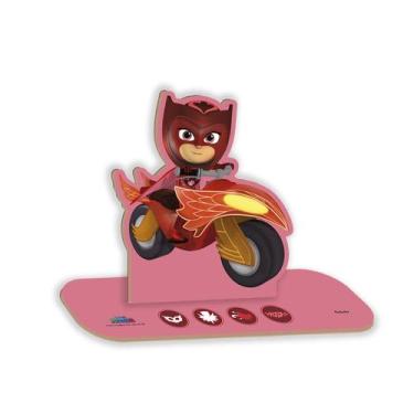 Imagem de Personagem em MDF Decoração de Mesa de Festa - Corujita PJ Masks - 1 u