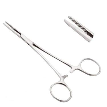 Imagem de Pinça Hemostática Kelly Serrilhada 14 Cm em aço inoxidavel - A.R Varie
