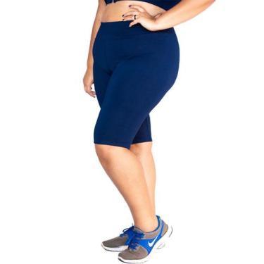 Imagem de Bermudas Plus Size Wolfox Academia Ou Dia A Dia Cintura Alta Feminina,