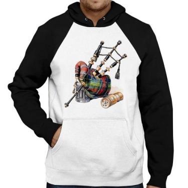 Imagem de Moletom Gaita de Foles - Foca na Moda, Branco, Preto, GG