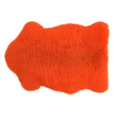 Imagem de Pelego Natural de Pele de Carneiro SV0172 - Laranja - Selaria Vertente