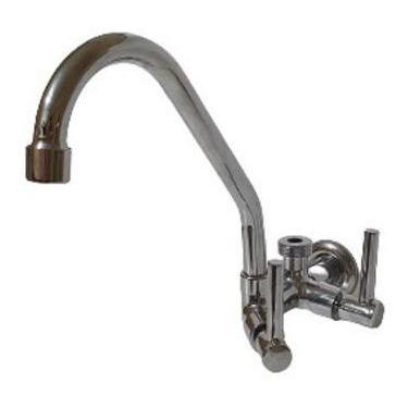 Imagem de Torneira Pia Gourmet Parede Com Saída Máquina De Lavar Louça - Sanit M