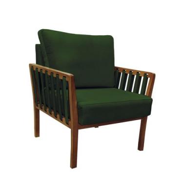 Imagem de Poltrona decorativa luxo  califórnia dora bela, 0130 Verde Musgo