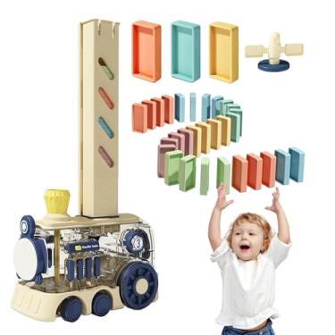 Imagem de Fecadou Conjunto de brinquedos de trem infantil, brinquedo de trem automático,Brinquedo de trem automático de colocação automática | Luz elétrica e som do modelo do carro de trem da simulação para