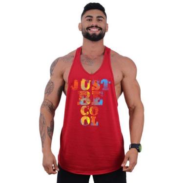 Imagem de Regata Super Cavada Masculina MXD Conceito Just Be Cool, M, Vermelho, 