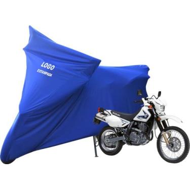 Imagem de Capa Protetora Cobrir Moto Suzuki DR 650 Não Risca Pintura - Mz, Azul