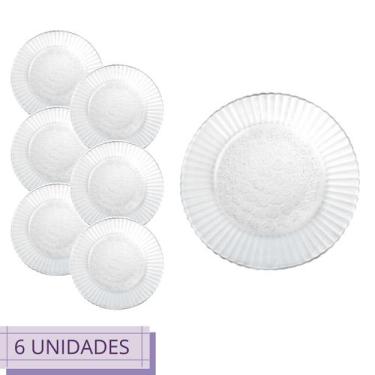 Imagem de Jogo 6 Prato Primavera Raso 23cm Redondo Restaurante Nadir - Nadir Fig