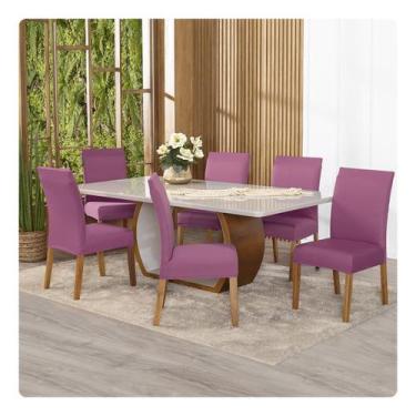 Imagem de Kit Capa De Cadeiras 6 Peças Cores Diversas - Lenharo Enxovais, ROSA