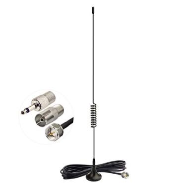 Imagem de Bingfu Antena de rádio FM, base magnética, antena FM para receptor estéreo interno Pioneer Onkyo Yamaha Marantz Sherwood Bose sistema de música Wave, receptor estéreo para casa, áudio e vídeo,