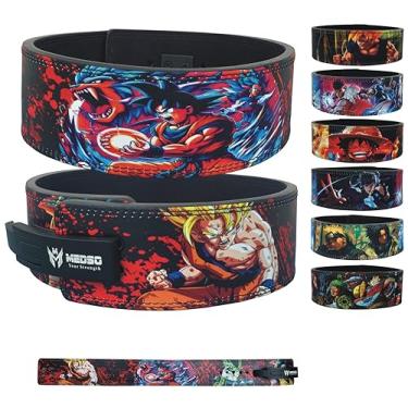Imagem de MEDSO Cinto de alavanca de levantamento de peso anime para agachamentos, levantamento terra, treinamento cruzado, halterofilismo, musculação para suporte perfeito para as costas para homens e mulheres