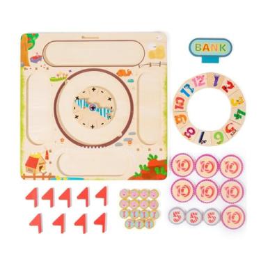 Imagem de Amagogo Jogos de Matemática para Crianças, Jogo de Tabuleiro de Matemática Educacional para Crianças, Brinquedo Educativo, Matemática Pré-escolar, Brinquedos