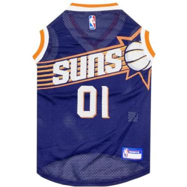 Imagem de Camiseta NBA PHOENIX SUNS DOG, pequena - regata de basquete para animais de estimação