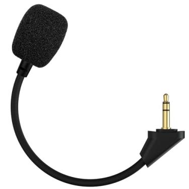 Imagem de Arzweyk Microfone Cloud Alpha Mic Boom de substituição compatível com Kingston HyperX Cloud Alpha, Cloud Alpha S, fones de ouvido para jogos PS5, PS4, Xbox One, Nintendo Switch, computador, PC