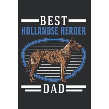 Imagem de Hollandse Herder Notizbuch: Best Hollandse Herder Dad Holland Schäferhund / 6x9 Zoll / 120 linierte Seiten