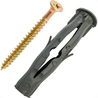 Imagem de Bucha Fixacao Para Tijolo Baiano Iv Plast Com Parafuso No.08 Pacote Co