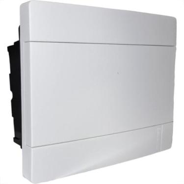 Imagem de Centrinho Eletromar Pvc Embutir Para 9 Disjuntor Sem Barramento Branco