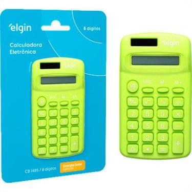 Imagem de Calculadora De Bolso Elgin Cb1485V Verde