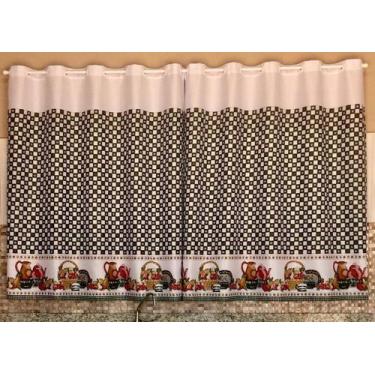 Imagem de Cortina Cozinha 2.40 X 1.20 Tecido Em Oxford - FABIO ENXOVAIS, 0