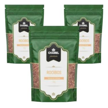 Imagem de Kit 3 Chá De Rooibos Para Infusão 30g Chamel Premium -Chamel