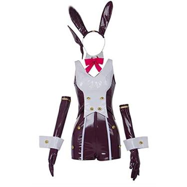 Imagem de Fantasia feminina virtual Megurine cosplay fantasia de coelhinho fantasia de Halloween conjunto completo, Tamanho:, X-Large