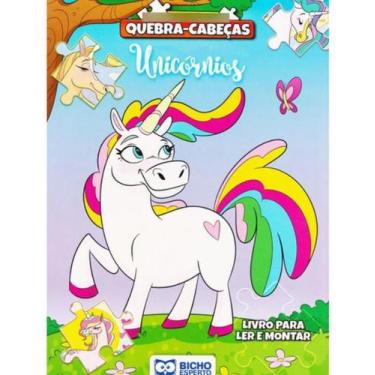 Imagem de Livro Infantil Aprendendo Com Quebra-cabeça - Unicórnio - RIDEEL