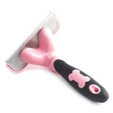 Imagem de Escova Rasqueadeira Para Cães E Gatos Removedor Pelo Longo - H2, Rosa