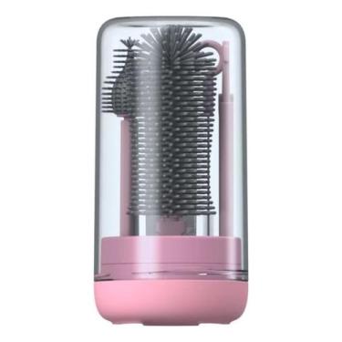 Imagem de Kit Escovas Higienizadora Lavar Mamadeira Bicos Garrafa Copo - Alwy