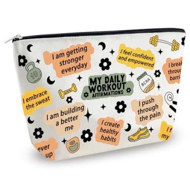 Imagem de Yoxiumi Presentes temáticos esportivos para mulheres, treinadoras de atletas, bolsas de maquiagem exclusivas, bolsas de cosméticos e acessórios para amantes de boliche, pickleball, beisebol, basquete,