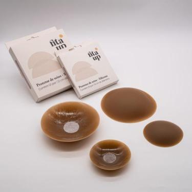 Imagem de Protetor Silicone UltraFino Mamilos 12 Cm Original Fita UP, Avelã