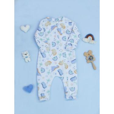 Imagem de Macacao para bebe Menino CORES SORTIDAS em Soft dia a dia confortavel 