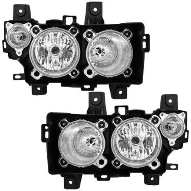 Imagem de Par Farol Mercedes Benz Atego 2013 a 2018 H7/H1 Com Pisca Orgus FM278