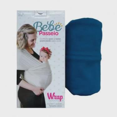 Imagem de Sling wrap - bebê passeio - Azul