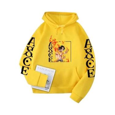 Imagem de Novo One Piece anime Ace moletom com capuz de lã transfronteiriça masc