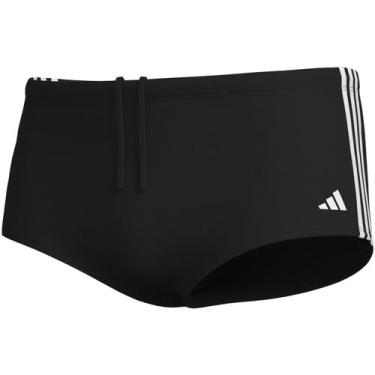 Imagem de Sunga Adidas 3 Listras Masculina JW4438 Preto/Branco, Preto, Branco, M